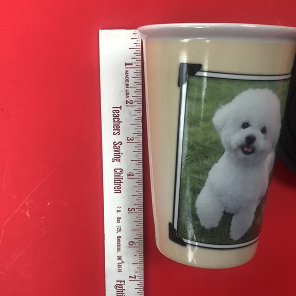 I Love My Bichon Frise Dog Travel Coffee Mug & Lid - Picture 6 of 8